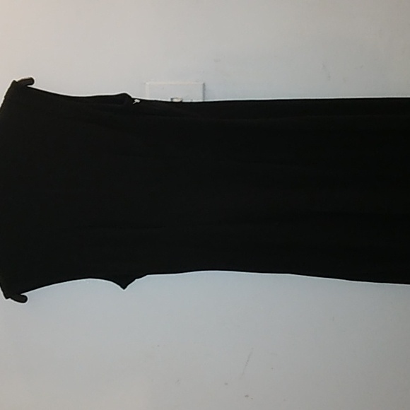 Black Faux Wrap Dress - Picture 6 of 6